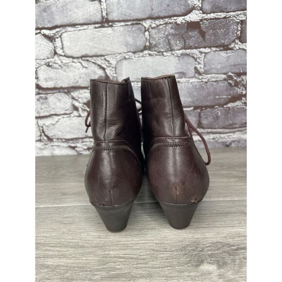 Camper Alicante Brown Leather Lace Up Heel Ankle Boots Women’s Sz 38EU/7.5M US - Picture 5 of 16